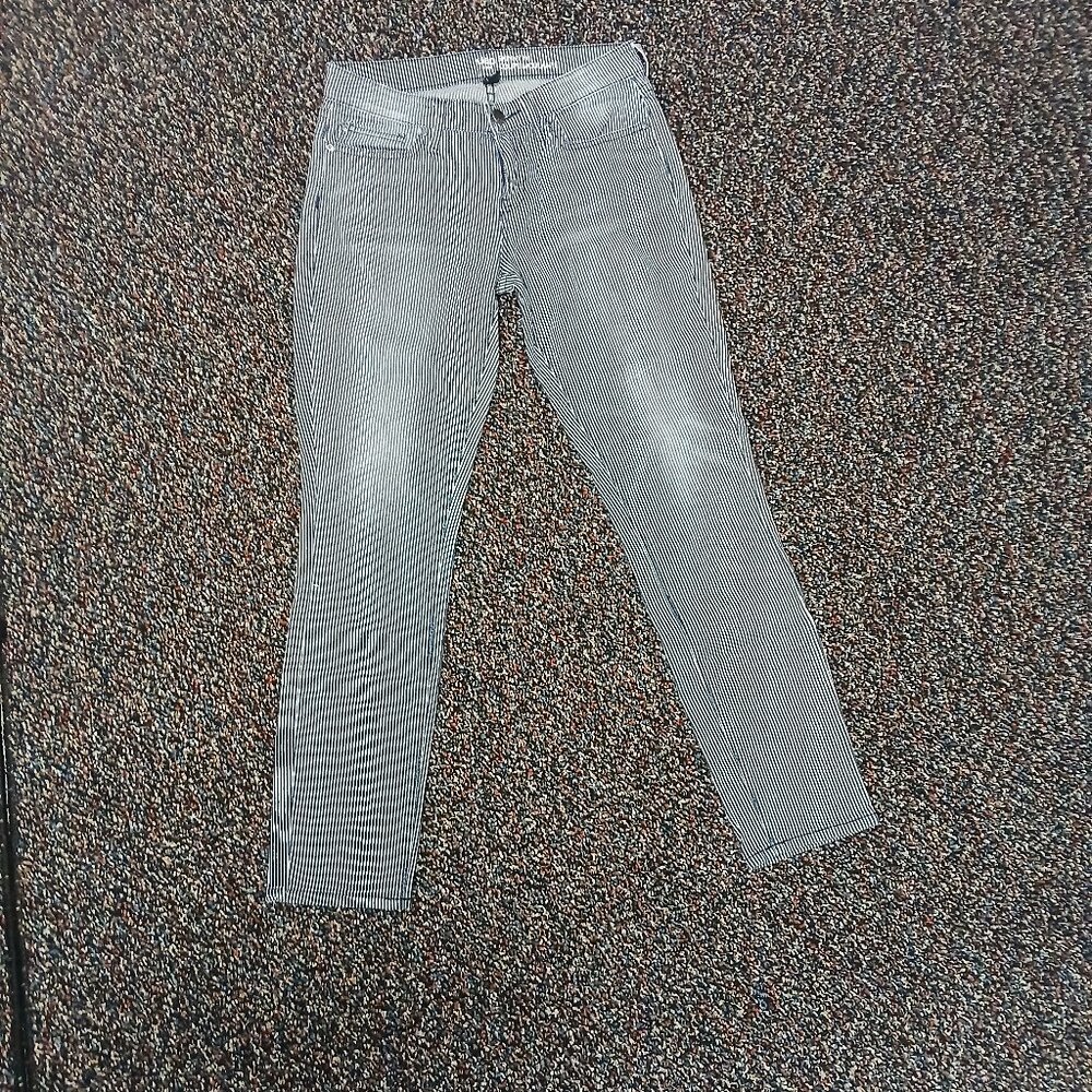 UEC The Gap Navy Blue and White railroad striped Jeans skinny fit size 2
